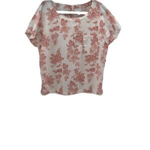 Liz Claiborne Womens Linen Blend Size XL Cottage Core Coastal Resort Festival